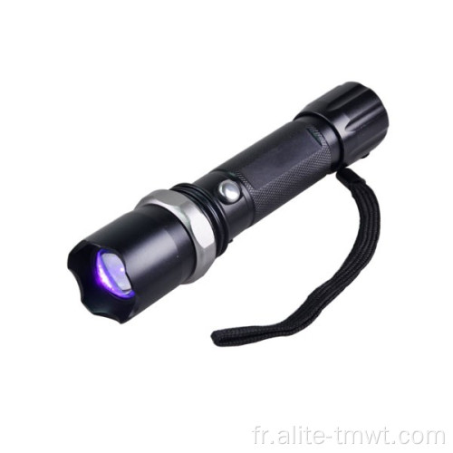 Torche UV LED ultraviolette rechargeable avec zoom